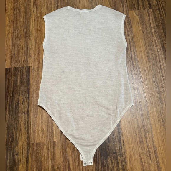 NEW ZARA Beige Sleeveless One Piece Women's Bodysuit Size L  Regular Opaque - Picture 11 of 11